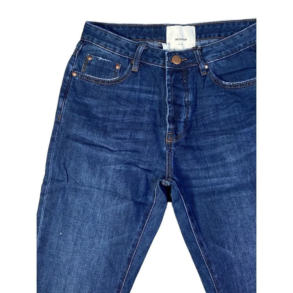 Man x One Teaspoon Mens‎ Mr Classic Rigid Classic Straight Leg Jeans Size 31R